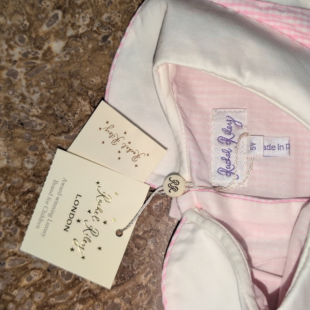 Rachel Riley girl smocked dress. Pink gingham. Size 5Y. - Picture 2 of 4